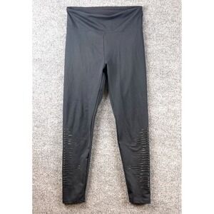 Marika Womens Black High Waisted 7/8 Leggings Sz Small Athletic Yoga Pants Gym
